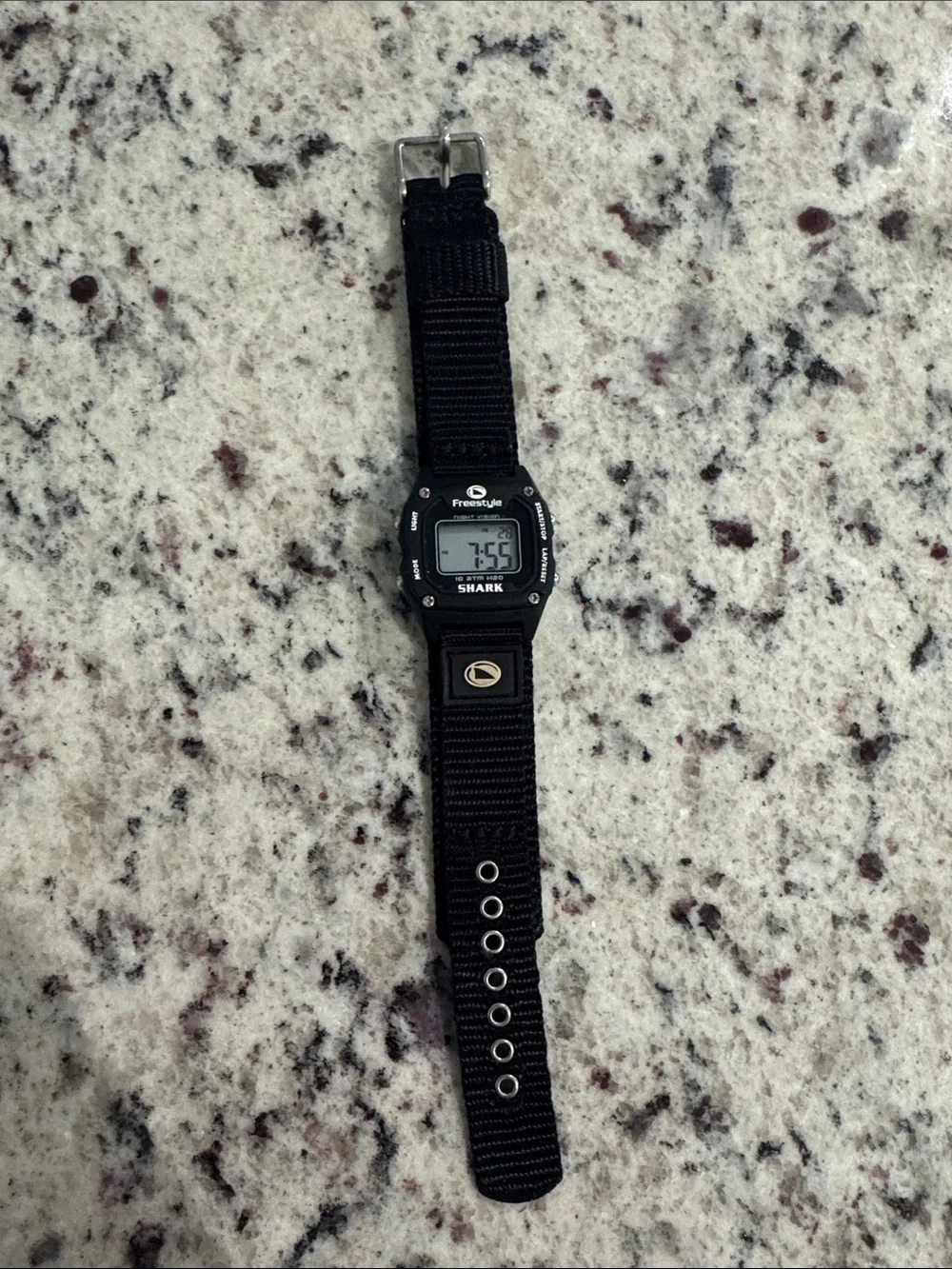 Freestyle Black Nylon Shark Digital Watch